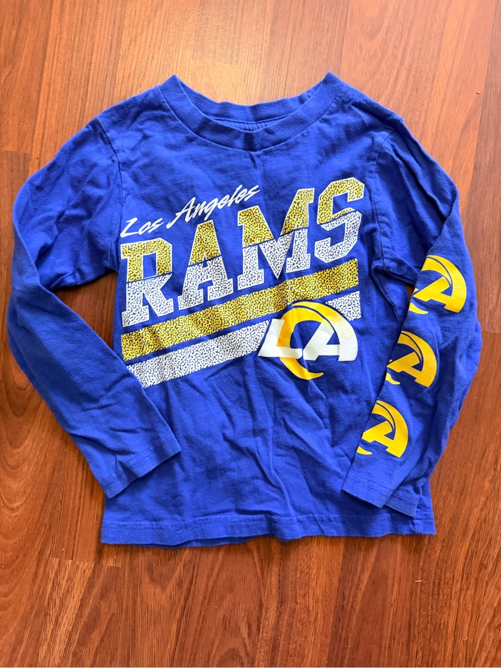 NFL Los Angeles Rams Long Sleeve Tee - Blue & Yellow